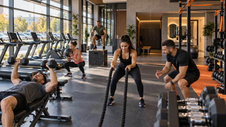 New Athletic Fantastico Pernik gym with cardio, free weights and functional training area